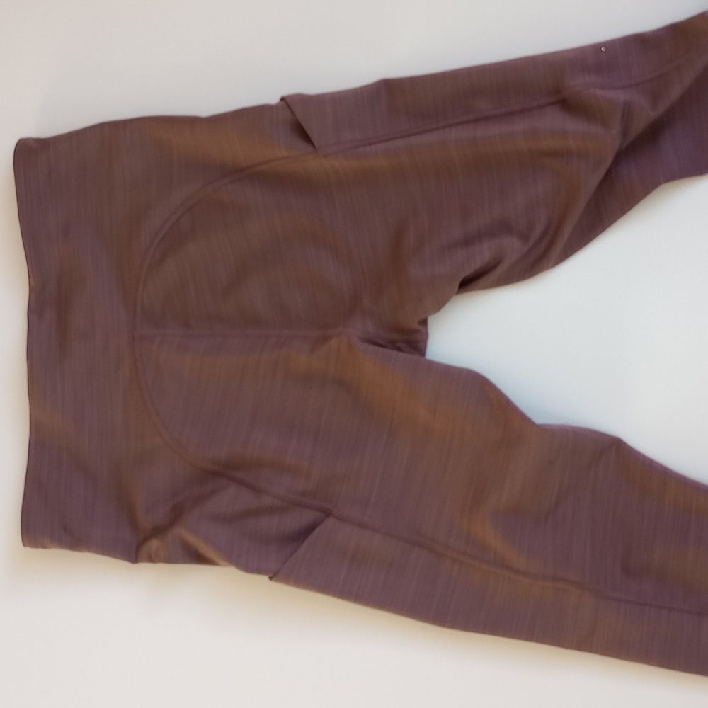 Athleta Ultimate Stash Pocket 7/8 Tight, Small EUC Smoked Almond Brown - Picture 5 of 9